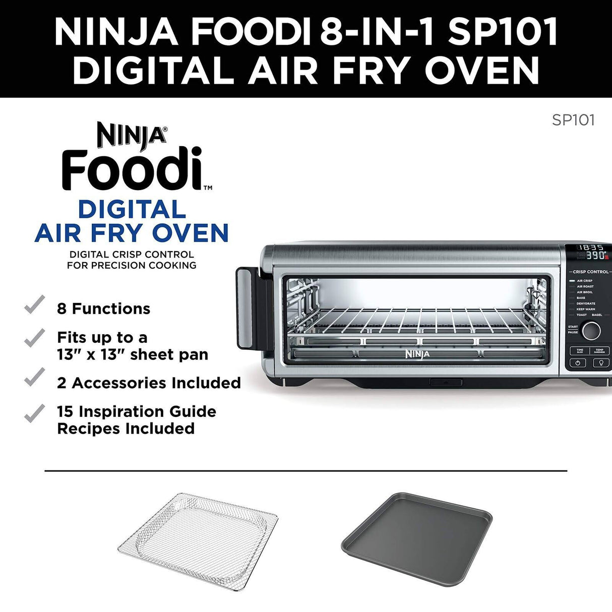 Ninja Foodi Digital Air Fry Oven with Convection