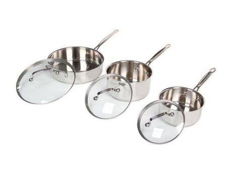 Cuisinart Chef's 11 Piece Classic Stainless Steel Cookware Set, Silver